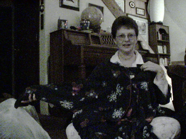 Mom gets a seasonal sweater!