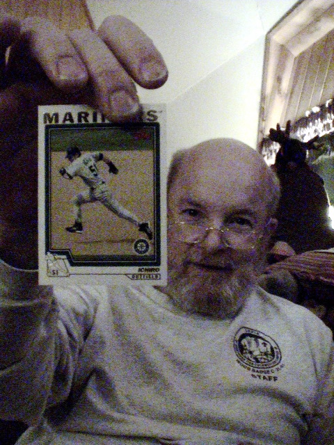 Dad gets some baseball cards!