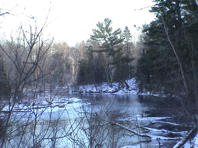 The Dome Home is just a fraction of a mile south of the river's northernmost point.