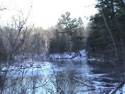The Dome Home is just a fraction of a mile south of the river's northernmost point.