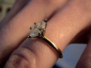 Dayum! Aaron just proposed to Michelle with this bigass rock.